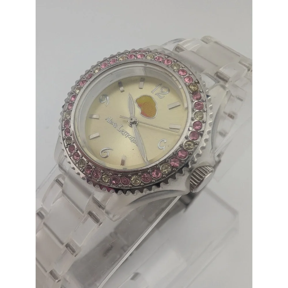 Alex's‎ Lemonade Stand by ElyseRyan Watch Women Clear Band- New Battery